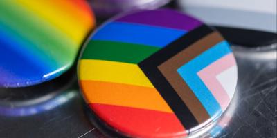 regenboog button