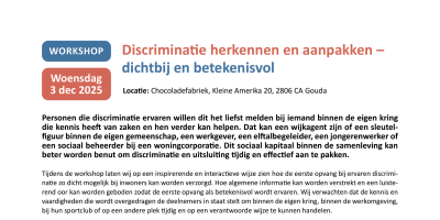 Training Discriminatie Herkennen en Aanpakken