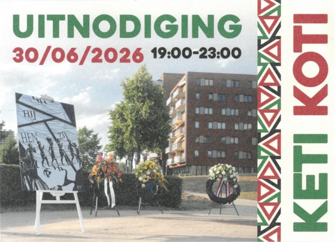 Uitnodiging voor de Keti Koti viering 30e juni 2026